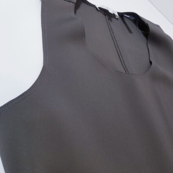 Helmut Lang Scuba Olive Green Sheath Dress - Picture 5 of 11